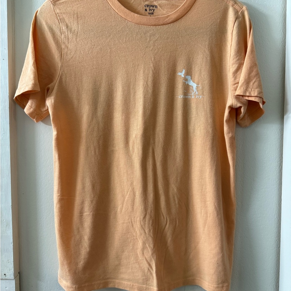 Crown & Ivy Kid's Peach Short Sleeve Tee